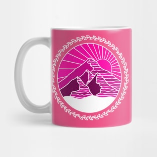 The Pink Mountains Mug